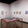 Installation view of Reading Room: Zines, Comix, and Other Radical Texts, featuring Kristen Liu-Wong. September 3 – November 16, 2024. Wignall Museum of Contemporary Art at Chaffey College, Rancho Cucamonga, CA. Photography by Cindy Dillingham.