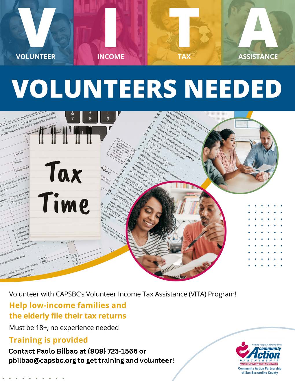 Become a VITA Volunteer Tax Preparer