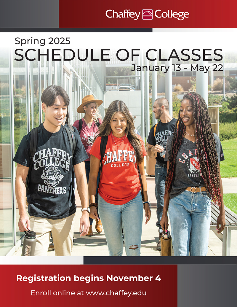 Cover of schedule of classes