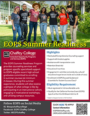 Summer Readiness Program flyer